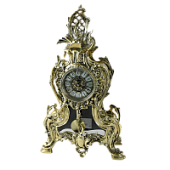 Часы каминные с маятником "Конша", золото