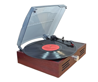 Виниловый проигрыватель Suprem с Bluetooth, 33/45/78, с пластиковой крышкой, T105