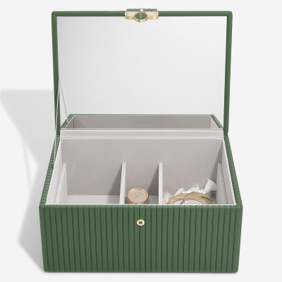 Шкатулка LC Designs для хранения украшений арт.76836, зеленая