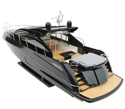 Модель яхты "Sunseeker Predator 64 black" 91*22*32