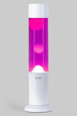 Лава лампа Amperia Tube Белая/Розовая (39 см) White