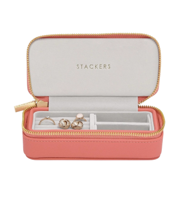 Шкатулка-футляр дорожная LC Designs для хранения украшений арт.76681, коралловая