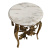 Круглый столик с мраморной столешницей "Наполеон", "золото"