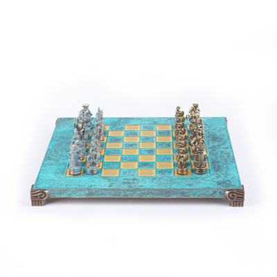 Шахматный набор "Греко-Романский Период" (28х28 см), доска патиновая