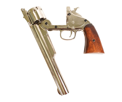Макет. Револьвер Smith & Wesson Schofield  ("Смит и Вессон Скофилд") CAL.45 (США, 1869 г.), никель