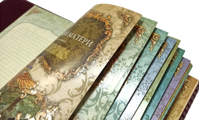 Родословная книга "Изысканная" с золоченным деревом, кожа