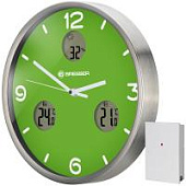 Часы настенные Bresser MyTime io NX Thermo/Hygro, 30 см