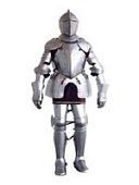 Рыцарь (доспехи рыцарские в сборе) на пьедестале