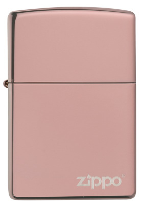 Зажигалка ZIPPO Classic с покрытием High Polish Rose Gold, латунь/сталь, розовое золото, 38x13x57 мм