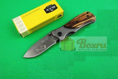 Нож Buck, складной, ручка дерево, коричневый, K112d HOT