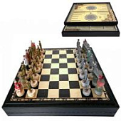 Шахматы "Великая Отечественная" (комплект с нардами и шашками), Italfama