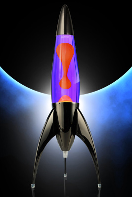 Лава-лампа Mathmos Telstar Оранжевая/Фиолетовая Black