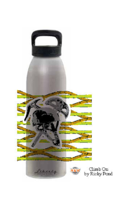 фляга Artisan Climb On by Ricky Pond / 473 мл. / серая / коробка / Liberty