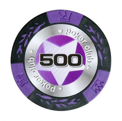 Фишки для игры в покер Black Stars номиналом 500 (25шт)