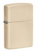 Зажигалка ZIPPO Classic с покрытием Flat Sand, латунь/сталь, бежевая, глянцевая, 38x13x57 мм