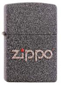 Зажигалка ZIPPO Classic с покрытием Iron Stone™, латунь/сталь, серая, матовая, 38x13x57 мм