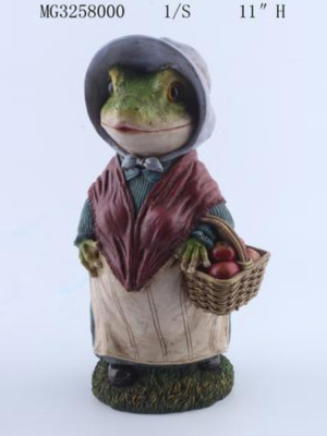 Фигурка садовая Лягушка с яблоками Фигурка садовая Лягушка с яблоками