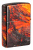 Зажигалка ZIPPO Lava Flow с покрытием 540 Tumbled Brass, латунь/сталь, оранжевая, 38x13x57 мм