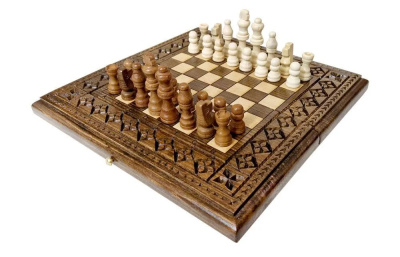 Шахматы + нарды резные "Роял 2" 30, Ustyan Шахматы + нарды резные "Роял 2" 30, Ustyan