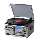 Виниловый проигрыватель FM-радио, CD / MP3, магнитофон, USB / micro-SD, Bt, SW-808