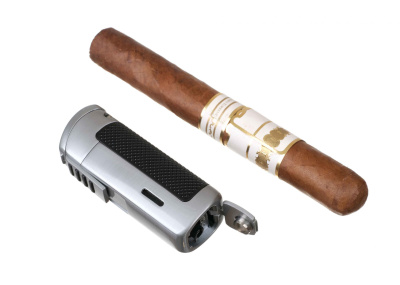Зажигалка сигарная Passatore с пробойником, хром, 234-502