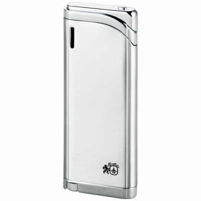 Зажигалка Colibri Debonair III satin silver & polished silver