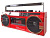 Ретро-магнитофон  EL-149BT "Ghettoblaster", красный