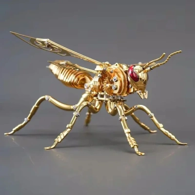 Механический конструктор DIY Cyberpunk из нержавеющей стали "Оса" - Gold Механический конструктор DIY Cyberpunk из нержавеющей стали "Оса" - Gold