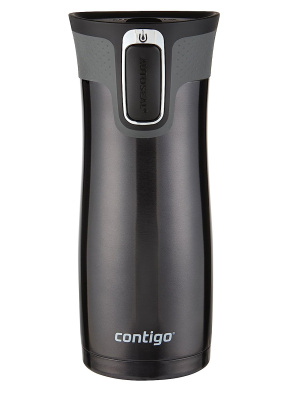 Термокружка Contigo West Loop, черная глянец, 0,47 л, 2034153