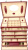 Шкатулка WindRose  для хранения украшений арт.3347/0, бордовая