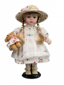 Кукла фарфоровая 12" на подставке
