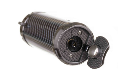 Зажигалка сигарная Honest, тройное пламя, с пробойником, карбон