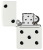 Зажигалка ZIPPO Domino Design с покрытием White Matte, латунь/сталь, белая, матовая, 38x13x57 мм (без бензина) Зажигалка ZIPPO Domino Design с покрытием White Matte, латунь/сталь, белая, матовая, 38x13x57 мм (без бензина)