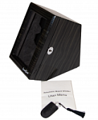 Шкатулка LuxeWood для подзавода и хранения 2-х часов  арт.LWS220-2К1-9, серая