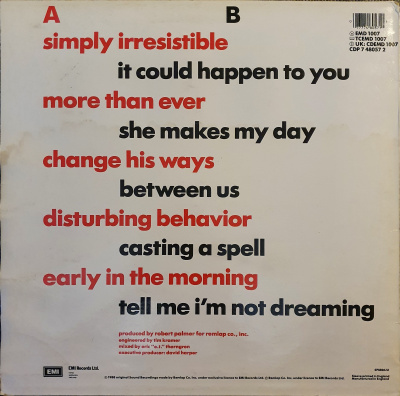 Виниловая пластинка Robert Palmer, Роберт Палмер; Heavy Nova, бу