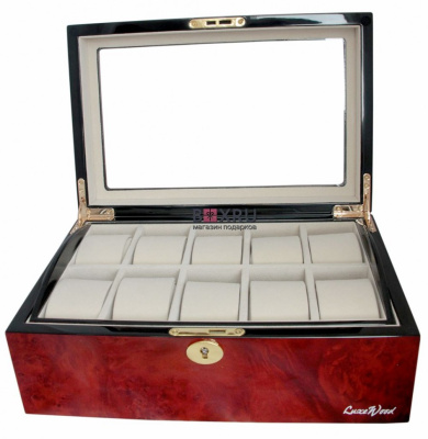 Шкатулка для хранения 10-ти часов Luxewood  LW801-10-3 