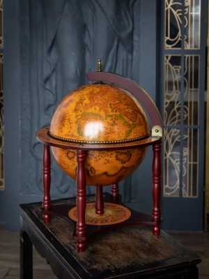 JG33006R Глобус-бар настольный/напольный, d=33 см