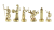 Шахматный набор "Троянская война" (36х36 см), доска коричневая с орнаментом