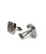 Запонки Cufflinks Inc. Квадрат черный металлик с лилией CF25