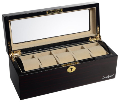Шкатулка LuxeWood  для хранения 5-ти часов, арт.LW801-5-5, венге