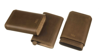 Чехол P&A на 4 сигары Робусто, натуральная кожа и кедр Чехол P&A на 4 сигары Робусто, натуральная кожа и кедр