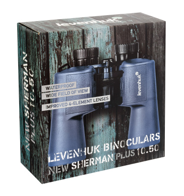 Бинокль Levenhuk New Sherman PLUS 10x50