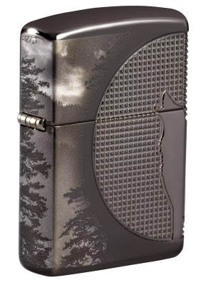 Зажигалка ZIPPO Armor™ Wolf с покрытием High Polish Black Ice®, латунь/сталь, чёрная, 38x13x57 мм Зажигалка ZIPPO Armor™ Wolf с покрытием High Polish Black Ice®, латунь/сталь, чёрная, 38x13x57 мм