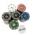 Покерный набор на 240 фишек с номиналом в мет. коробке + 2 колоды карт, сукно Арт. РК240