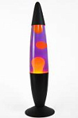 Лава-лампа 41см Оранжевая/Фиолетовая (Воск) Black