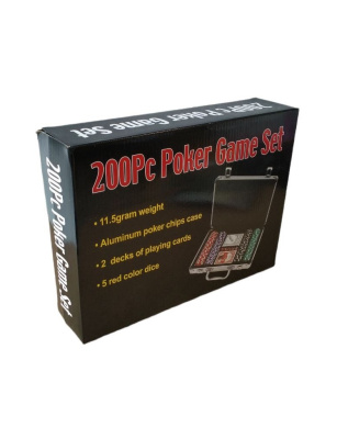 Набор для покера "Royal Flush" глянцевый на 100 фишек (арт. rf200)