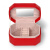 Шкатулка для украшений Sacher, красная, H3.000.290343