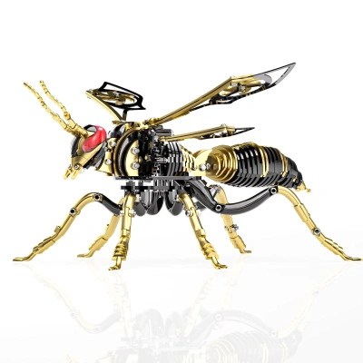 Механический конструктор DIY Cyberpunk из нержавеющей стали "Оса" - Black Gold Механический конструктор DIY Cyberpunk из нержавеющей стали "Оса" - Black Gold