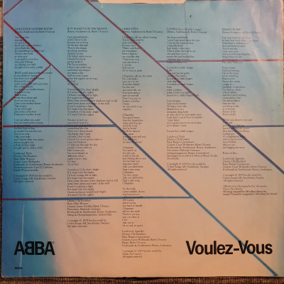 Виниловая пластинка ABBA, АББА; Voulez-Vous, бу