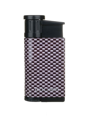 Зажигалка сигарная Colibri Evo, серебристый карбон Зажигалка сигарная Colibri Evo, серебристый карбон